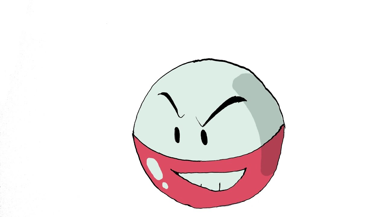 How To Draw Electrode (POKEMON) YouTube