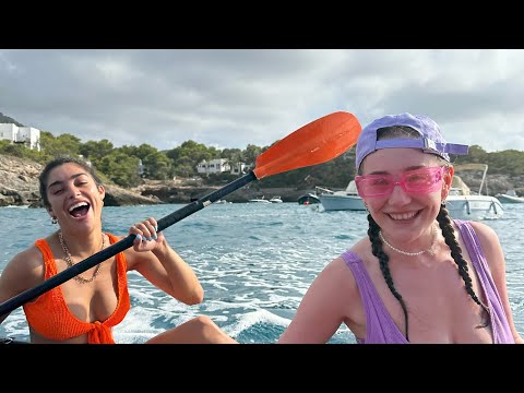 Ibiza diary - canoeing with the girlies