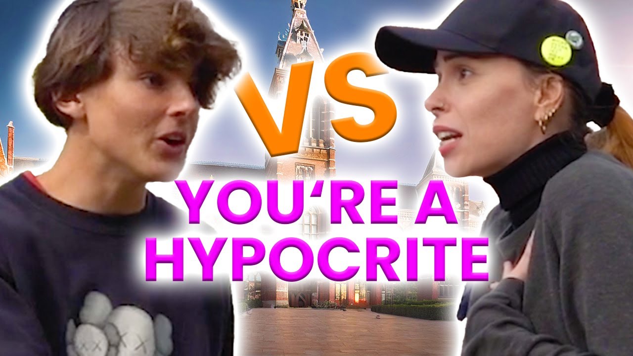 [EN] Meat eater CALLS OUT VEGAN in public for being a HYPOCRITE