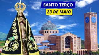 SANTO TERÇO MARIANO DE HOJE - 23/05/2024 | MISTÉRIOS LUMINOSOS | QUINTA-FEIRA