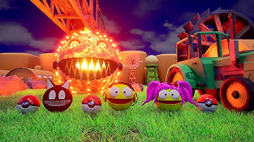 PACMAN VS EVIL ROBOTS (LAVA,GLASS, IRON,DEMON, etc) – The Most Intense Fights Ever 💥⚡⚔️