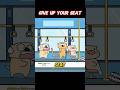 Shocking 😯 Seat 💺 Drama on bus 🚌 | Part-2 #shorts #animation #funny