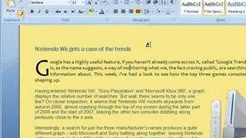 Word 2007 - The Format Painter
