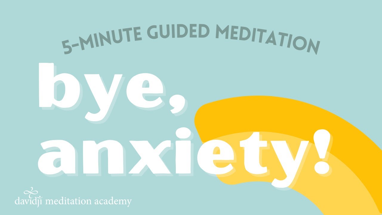 5 Minute Guided Meditation for STRESS & ANXIETY Relief | davidji - YouTube