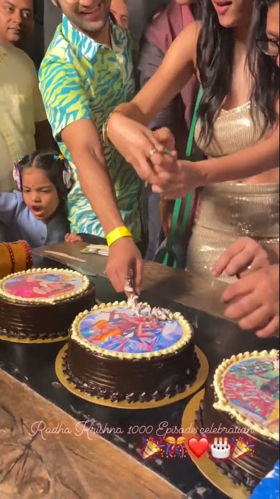 Radha Krishna serial 1000 episode celebration🎂🎂 | Radha Krishna🙏 | #shorts #radhakrishna