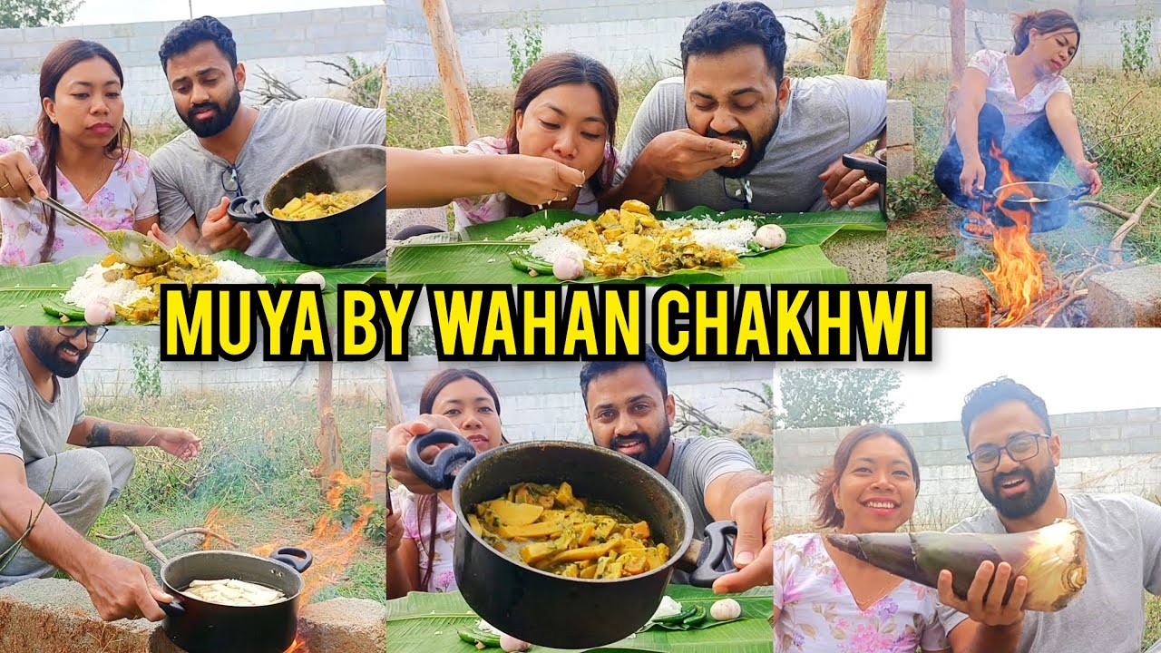 Muya by Wahan Chakhwi🔥| Big Bamboo shoot with Pork cooking and eating muiborok| #tiprasa #tripuri 