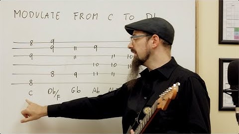 C Major to Db major - One Minute Modulation [Music Theory]