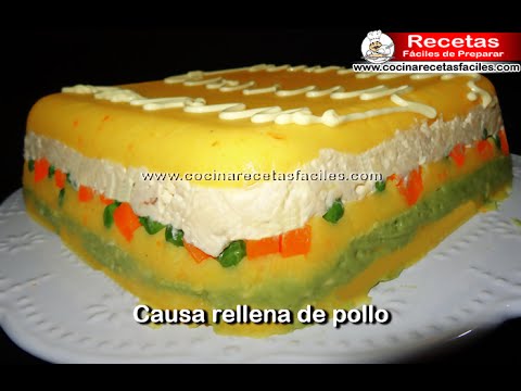 Receta de Causa rellena de Pollo