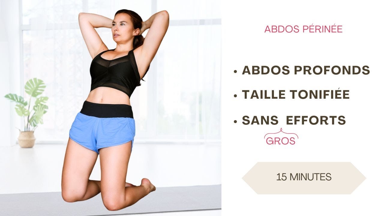 15 minutes abdos profonds, ventre plat, taille tonifiée. Core workout. Séverine Jacinto