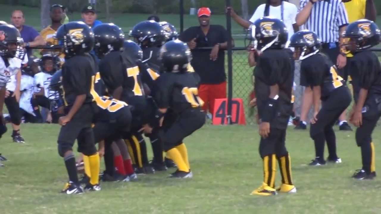 Amazing play and hit by PPO Mighty Mites player vs. Tamarac Cougars