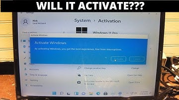 Attempting activation of Windows 11 21H2 using Windows 7 key