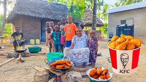 Crispy KFC-Style Chicken for the Village Kids🍗🔥+Soak Pit Construction, Dream Home Progress in Africa