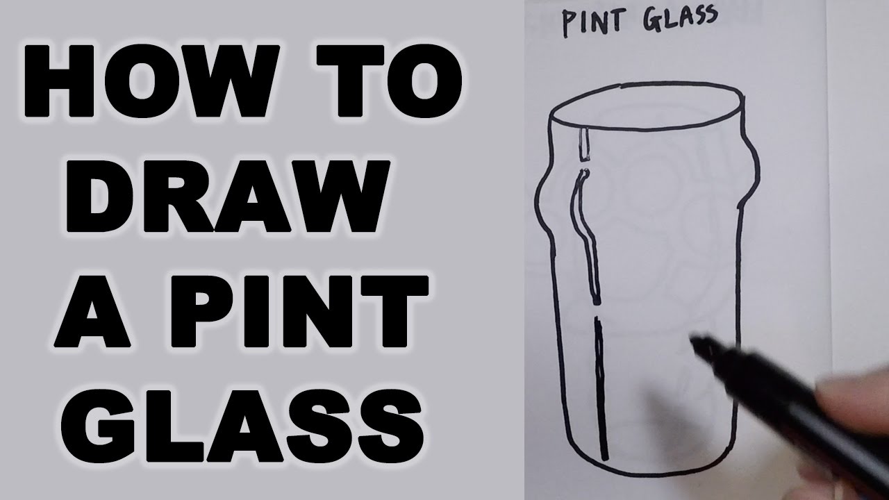 How to Draw a Pint Glass YouTube
