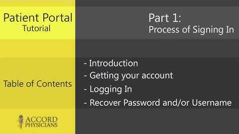Patient Portal video 1 (Accord Physicians)