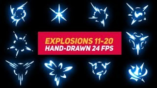 Famous Liquid Elements 2 Explosions 11-20 | After Effects Template | Elements Net Worth
