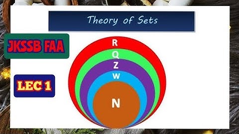 Lec 1|| #Set_Theory || #Mathematics for #JKSSB #11th|| #FAA