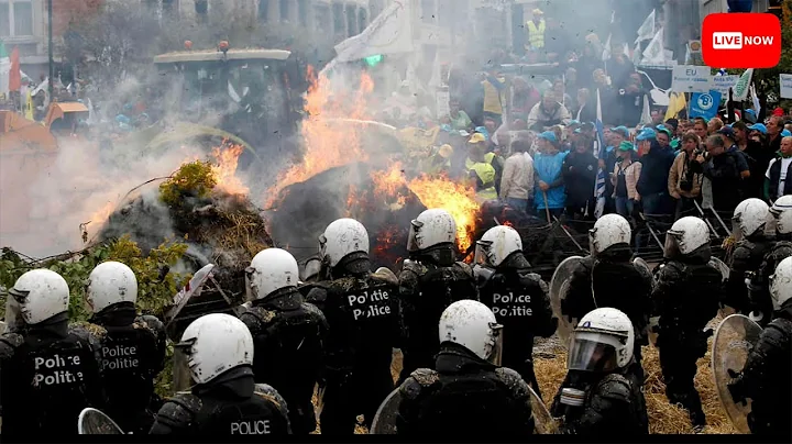 🔴 LIVE news: EU Farmers Clash With Police in Brussels Protest