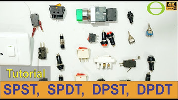 What is the difference between a SPST, SPDT, DPST, and DPDT switch? - Detailed