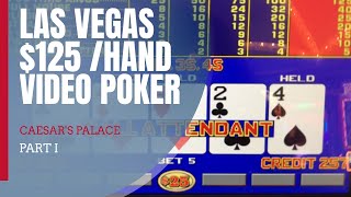 Las Vegas Video Poker. VLOG #8 On the come up at Caesar's Palace.