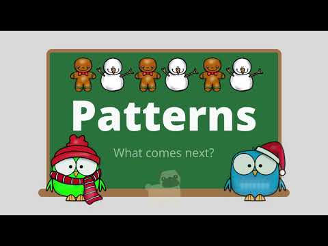 Patterns, What Comes Next? Math, Patterning, Christmas Holiday, Virtual School, FUN MATH for KIDS!!!