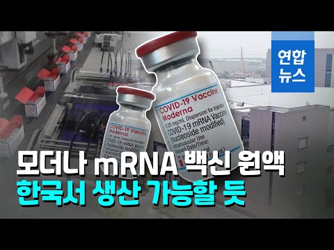 모더나 관계자 &amp;quot;한국서 완제 공정하는 <strong>mRNA</strong> 백신 나올듯&amp;quot; / 연합뉴스 (Yonhapnews)