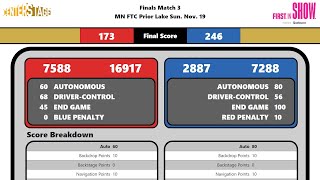FTC Centerstage Qualification - Finals Match 3 - 246 Points - Bucket Brigade
