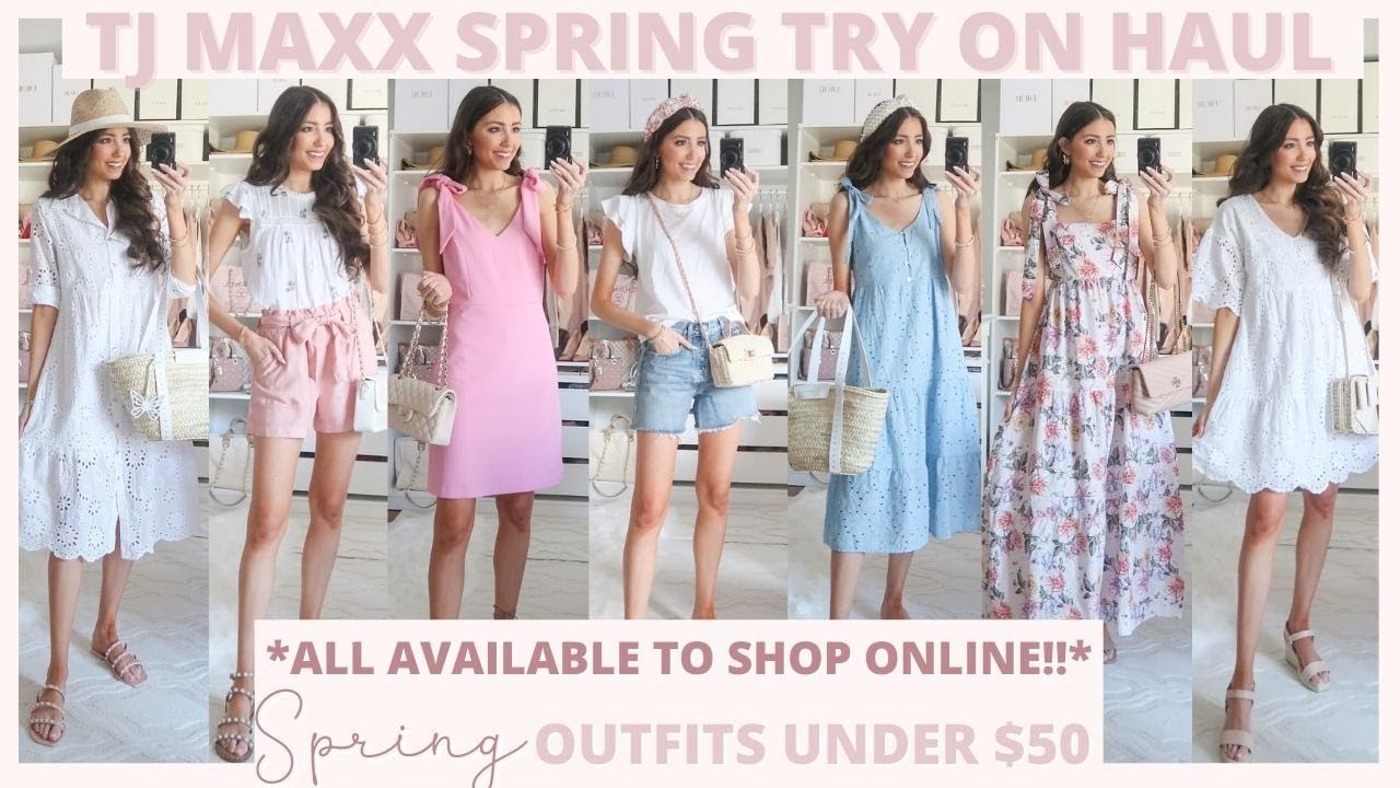 🔥TJ MAXX NEW CLOTHING FINDS‼️SUMMER STYLE DRESS TOPS SHORTS &  JEANS💜FASHION FOR LESS