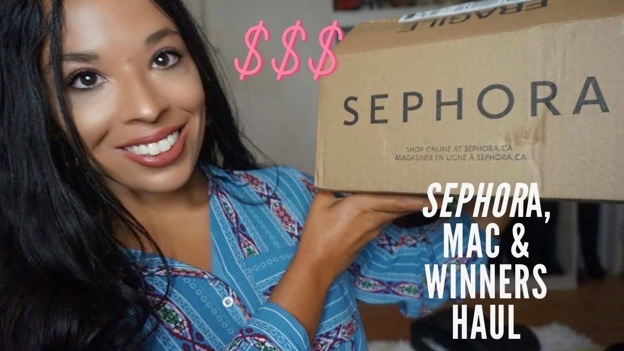 Sephora, Winners, Mac Haul ft Kayali Perfume - YouTube