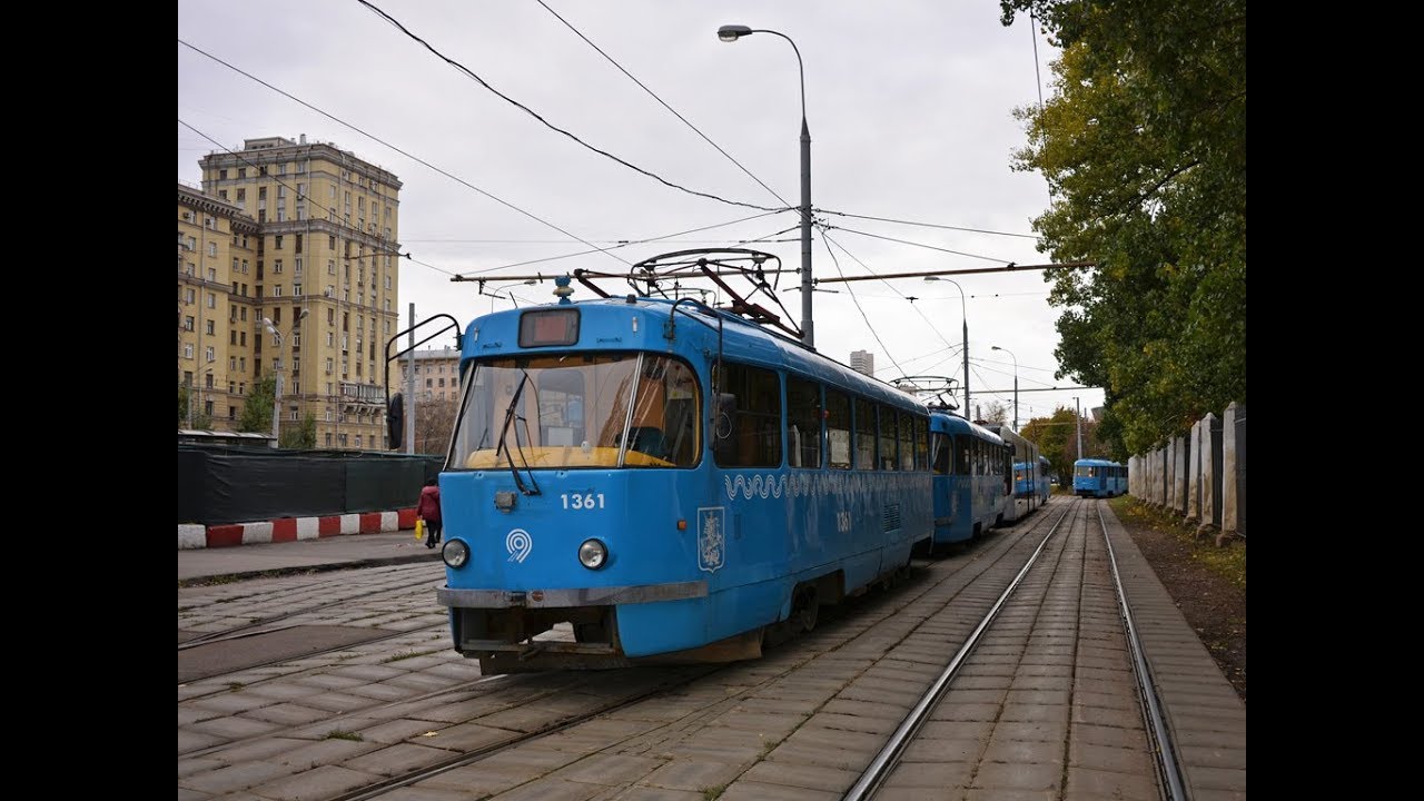 Поездка на трамвае Татры-Т3 (МТТЧ) СМЕ №1361+1362 №30 Михалково-Восточный мост
