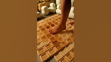 【4K】【ASMR】Walking on a Marshmallow Carpet  #oddlysatisfying #asmrsounds #relax #satisfyling #asmr