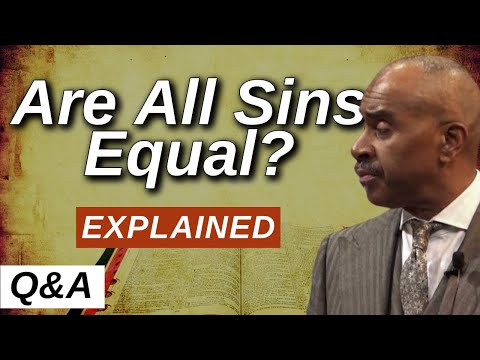 Pastor Gino Jennings Answers the Question Is One Sin Greater Than Another - Are All Sins Equal?