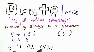 Brute Force - Programming Languages
