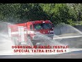 Dobrovolní hasiči testovali hasičský speciál TATRA 815-7 6x6.1