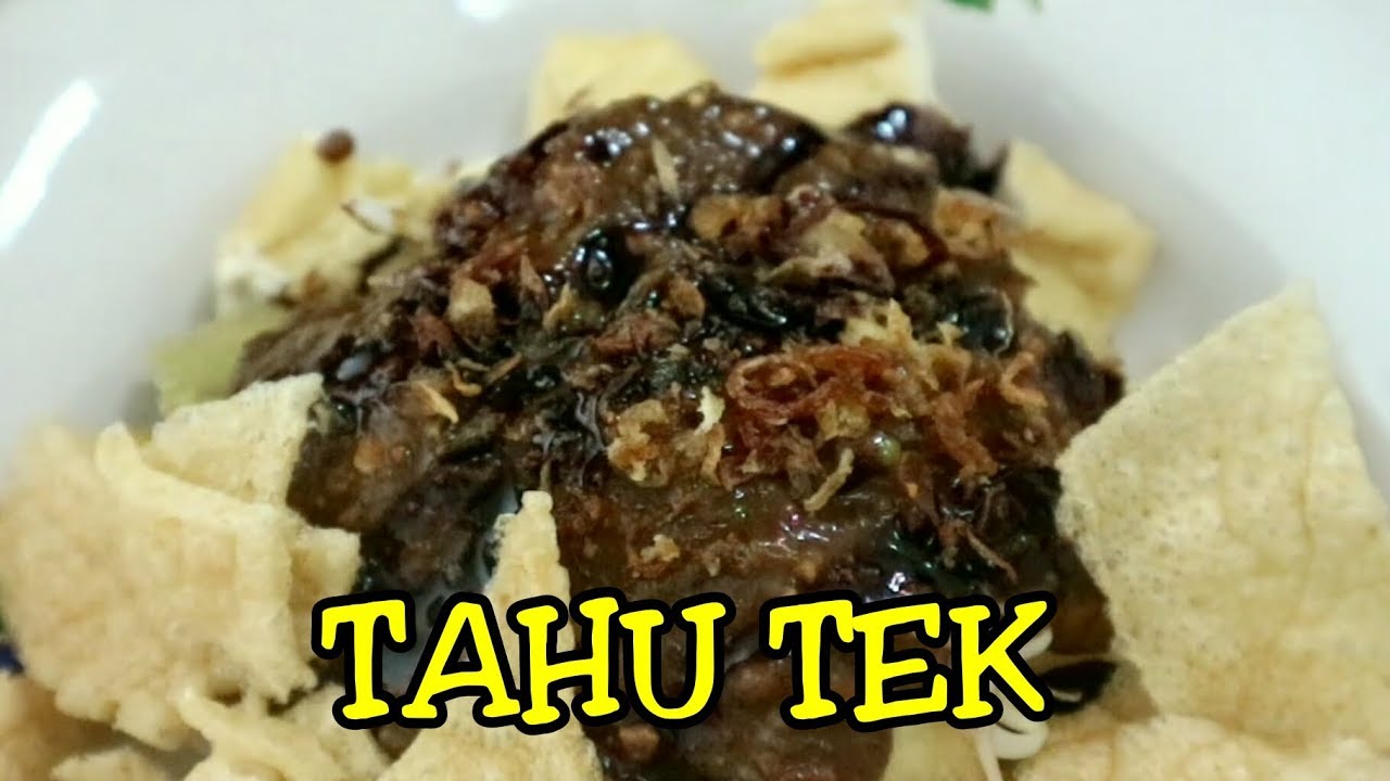 Masak Tahu Tek Khas Jatim 