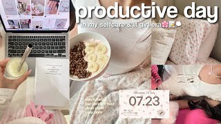 A DAY IN MY LIFE : life update, watch Barbie, pr packages, *in my productive era* 🕯📝🎀