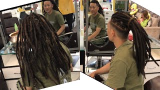 Dreadlock transformation hair styling  Kathmandu Nepal 🇳🇵 hair by viki