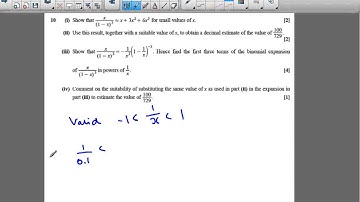 OCR C4 June 2013 q10iv - A2 Maths - Binomial Expansion