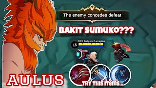 Bakit sumuko kalaban?Try niyo build ko guy's😊#aulus #aulusgameplay #mobilelegends #mlbb #aulusmlbb