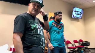 ROBERT GARCIA WAS IN THE LOCKER ROOM FROM 12PM TO 11:PM 4 FIGHTS 4 WINS - ESNEWS BOXING