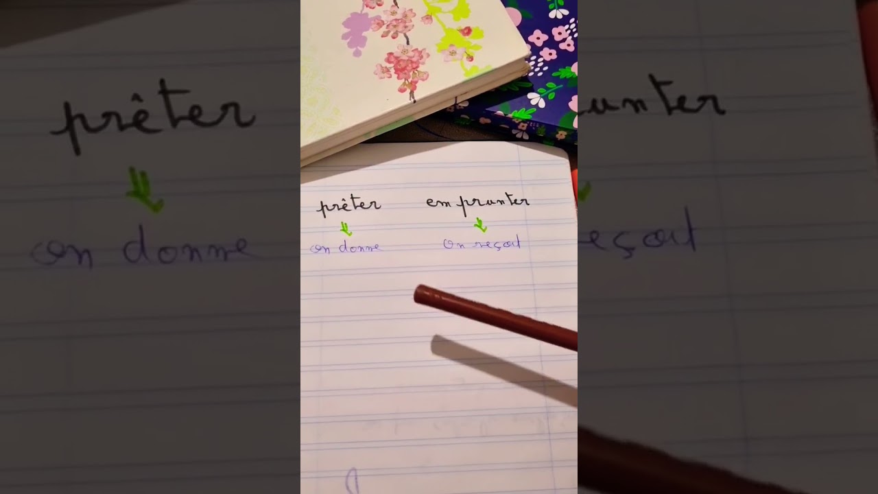 prêter et emprunter 