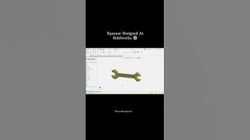 Spanner Designed at Solidworks