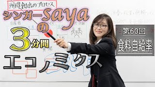 シンガーsayaの３分間エコノミクス【第60回　 食料自給率】