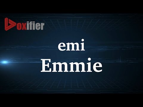 Vídeo: Qual é o significado do nome emmie?