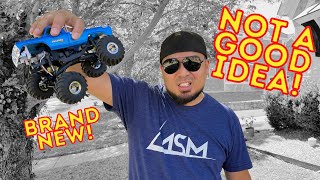 I DESTROYED MY BRAND NEW FMS SMASHER RC CAR