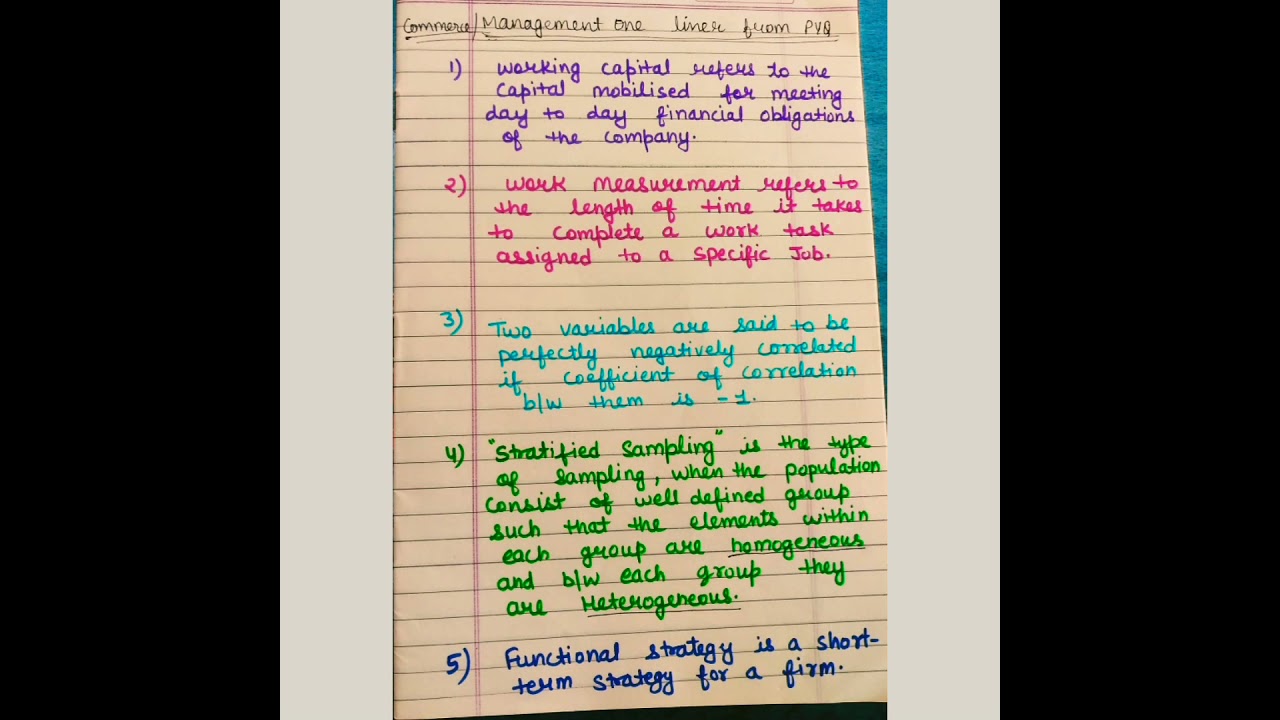 One liner concept || Commerce/ Management one liner from pyq || Nta Net Commerce/Management.