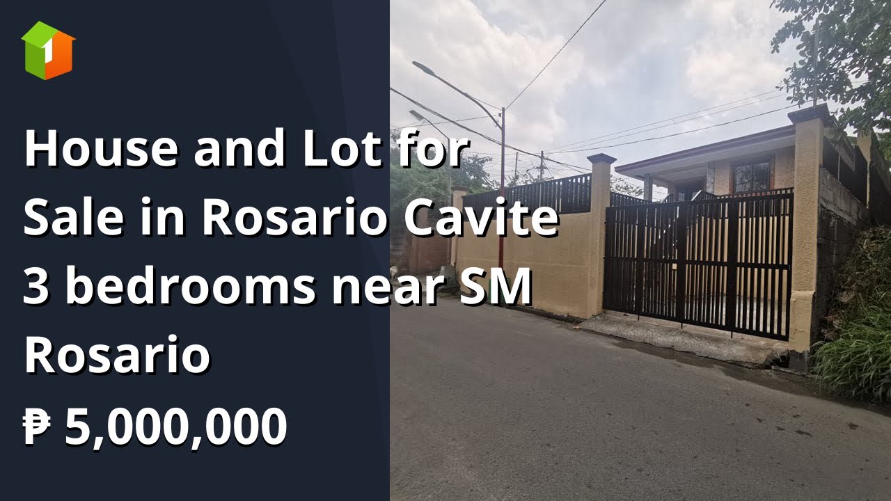 House and Lot for Sale in Rosario Cavite 3 bedrooms near SM Rosario YouTube