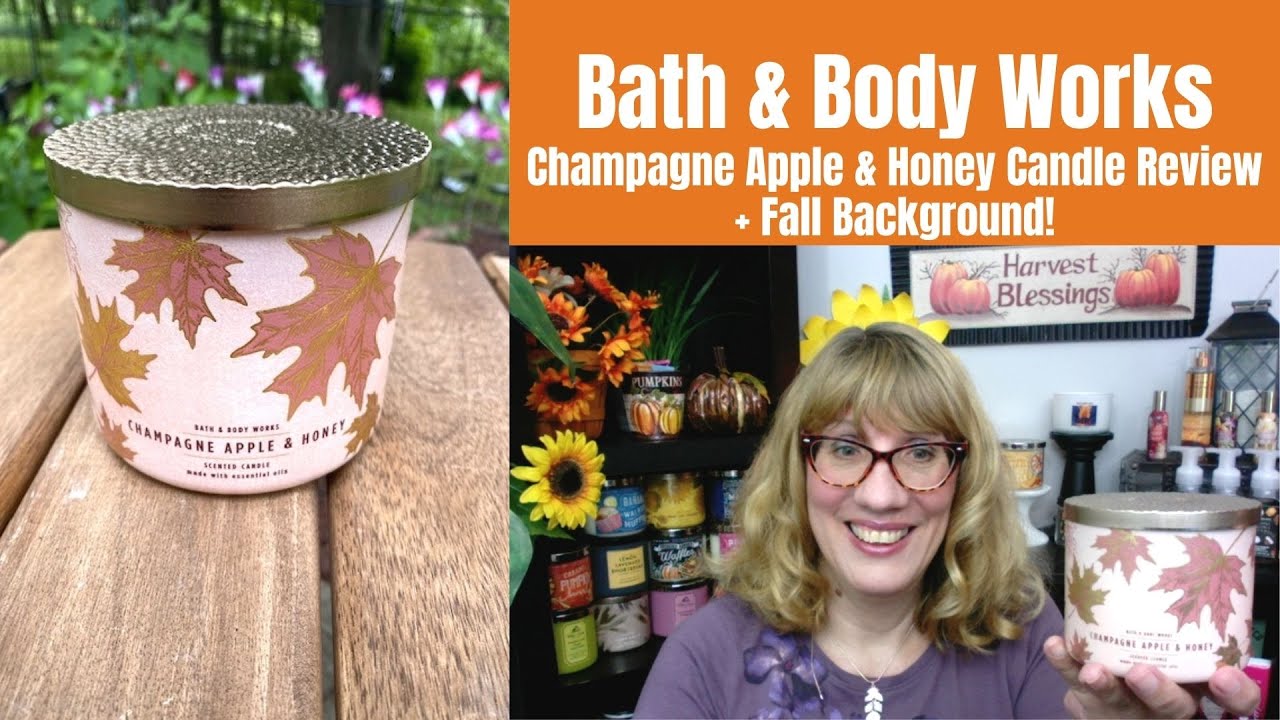 Bath & Body Works NEW Champagne Apple & Honey Candle Review + Fall