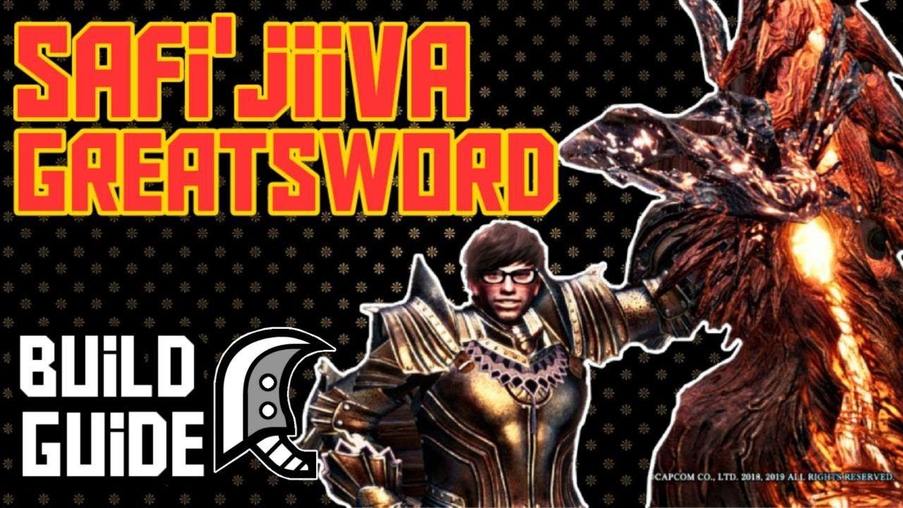 MHW Iceborne I Safi jiiva Best Greatsword Damage Dealer Build Guide YouTube