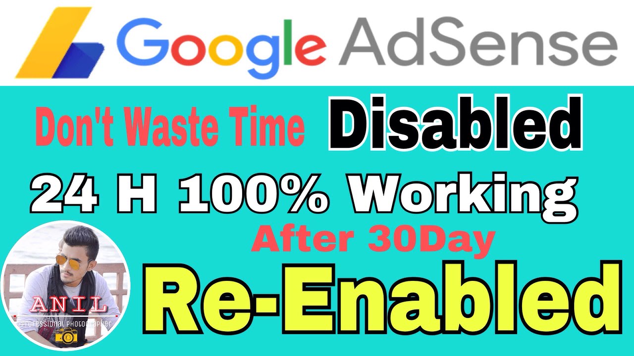 How To Re-Enable AdSense Account After 30 Day Suspension Monetization 100% Work