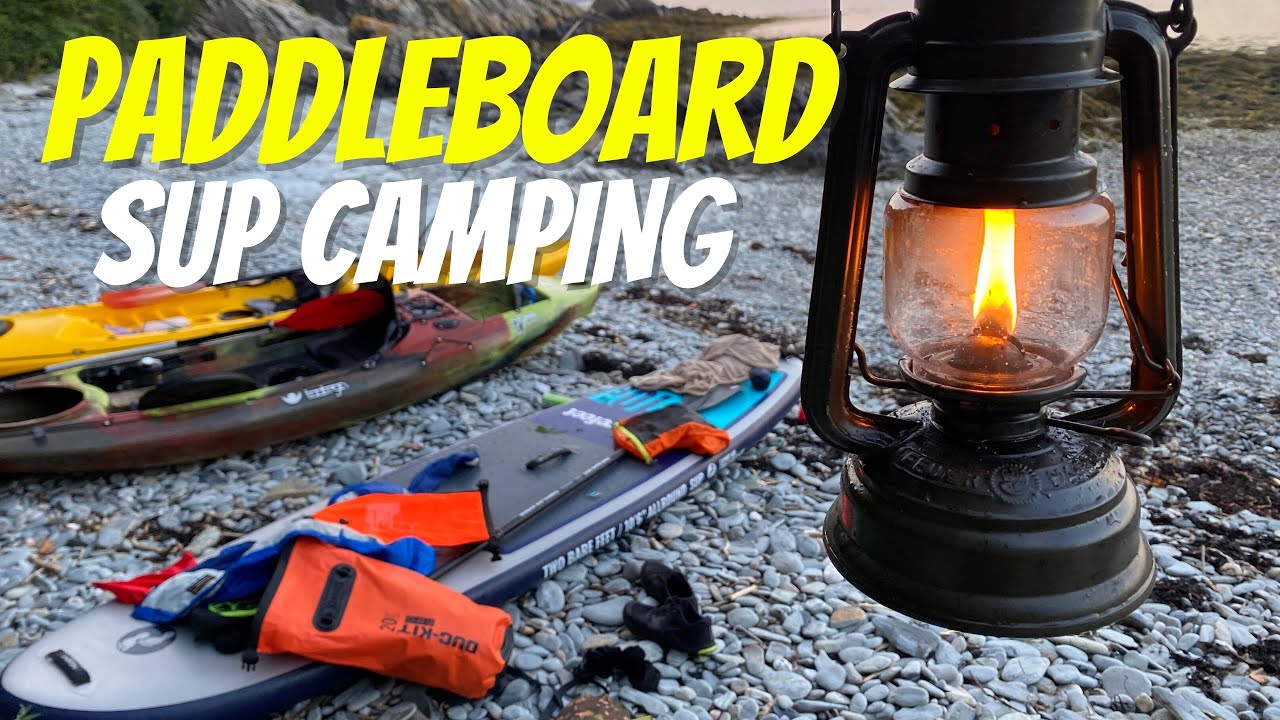 SUP Paddleboard CAMPING on a Celtic island Stand up Paddleboard